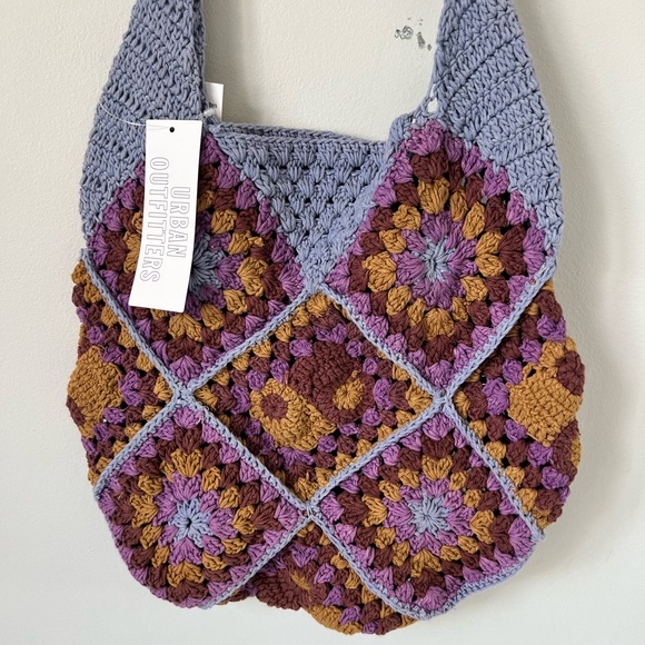 Lilac Urban Outfitters Lara Floral Crochet Bag - Picture 3 of 4